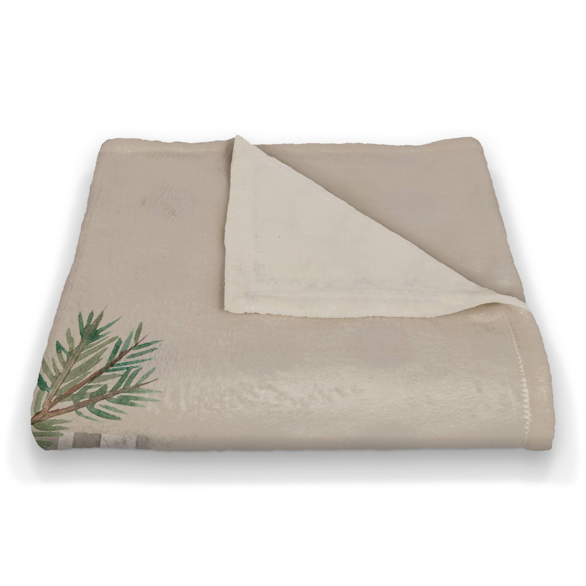 Comfy & Cozy Stockings Coral Fleece Blanket